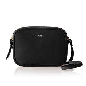 MARK & GRAHAM THE ESSENTIAL CROSSBODY Black LEATHER Minimalist Handbag